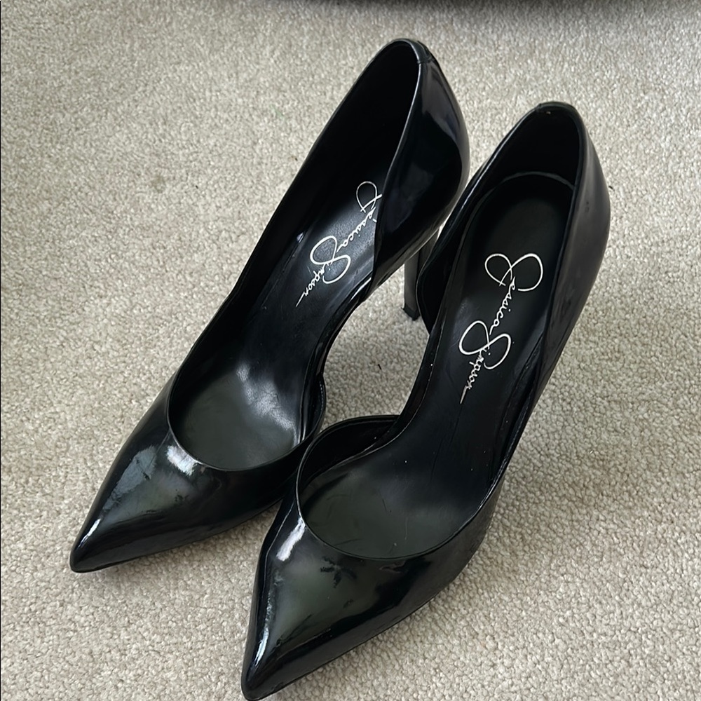 Jessica Simpson Black Stiletto Heels